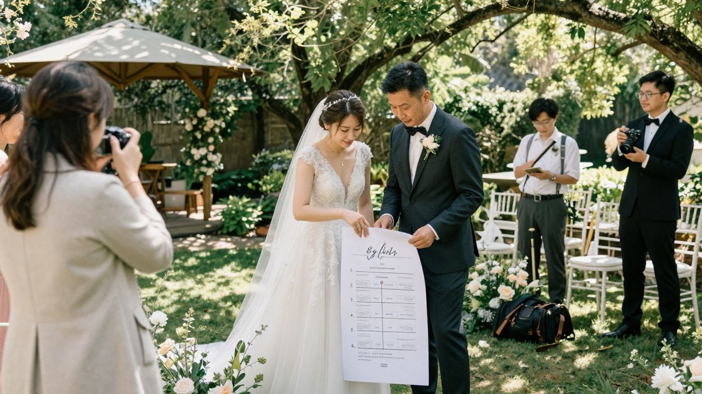 You are currently viewing Photo timeline planning: How to build a wedding-day schedule that keeps everyone smiling